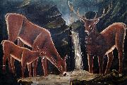 Niko Pirosmanashvili A Family of Deer oil